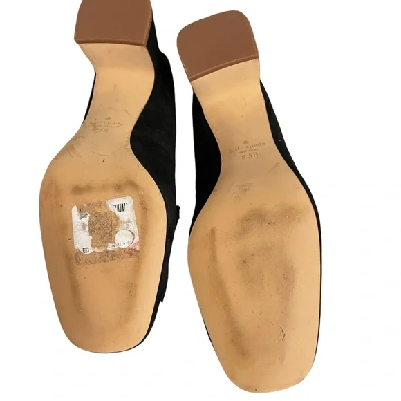 Kate Spade Womens Black Suede 2" Pumps Size 8.5 B - Picture 9 of 10